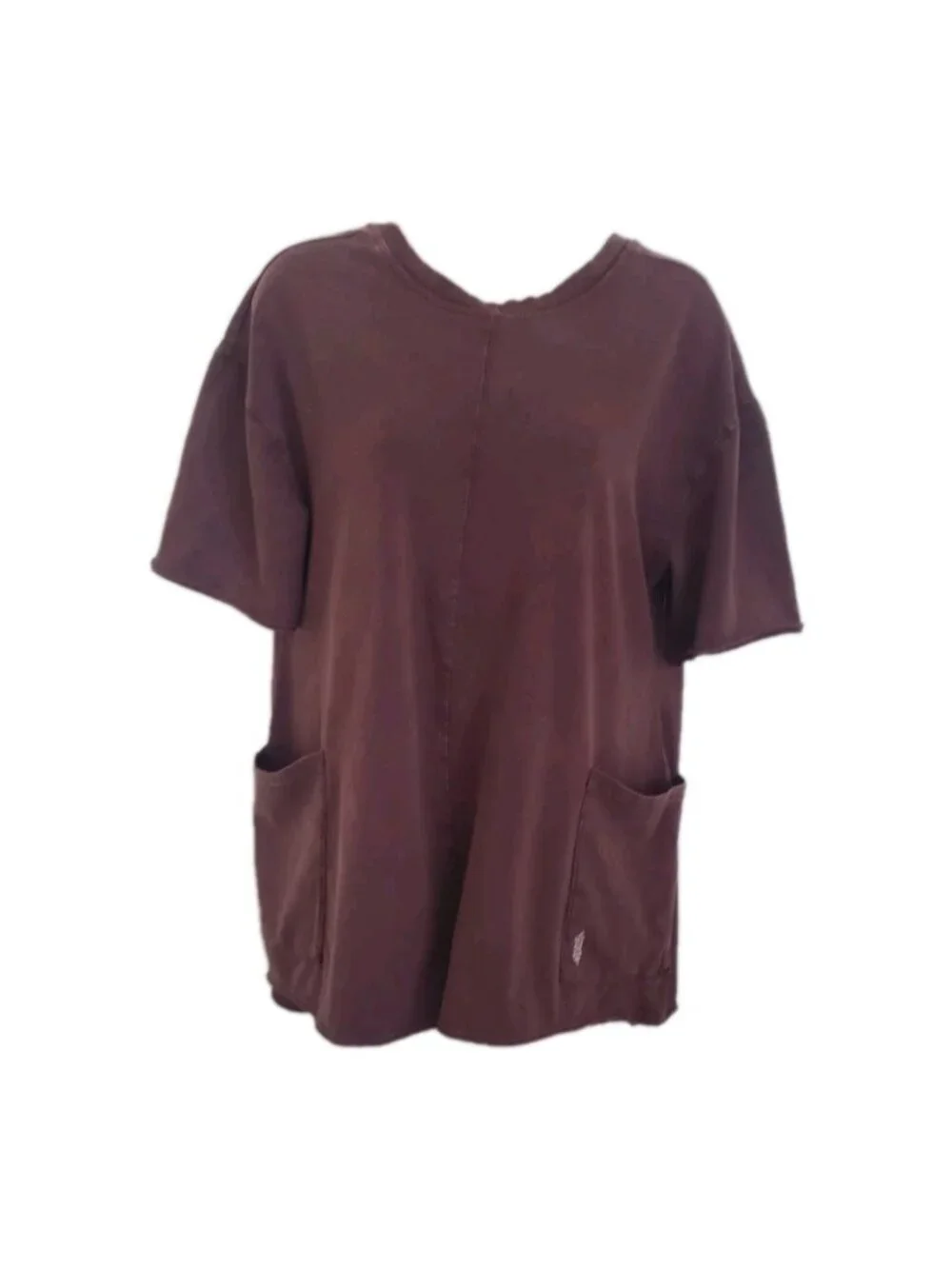 NEW FREE PEOPLE MOVEMENT HOT SHOT TEE ROMPER XSMALL DARK ESPRESSO - Picture 1 of 8